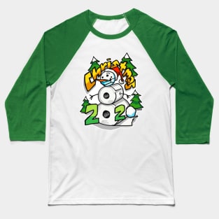 Christmas 2020 toilet paper snowman Baseball T-Shirt